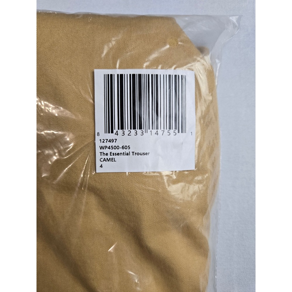 Wildfang The Essential Trouser Camel Tan Chino Pants WP4500-605 Women 4 NEW - Picture 5 of 5